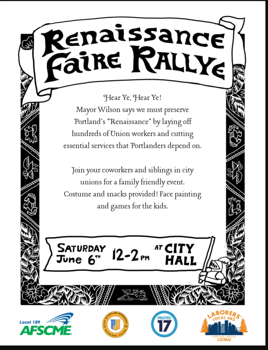 Renaissance Faire Rallye flyer